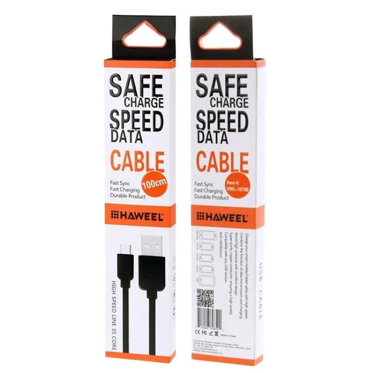 HAWEEL 1m High Speed 35 Cores Micro USB to USB Data Sync Charging Cable