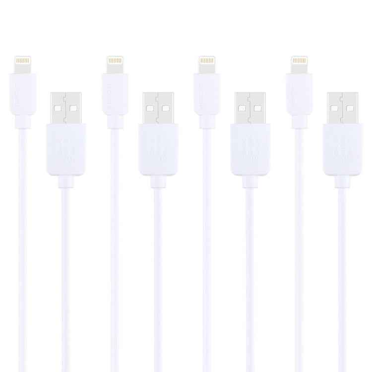 4 PCS HAWEEL 1m High Speed 8 pin to USB Sync and Charging Cable Kit for iPhone, iPad