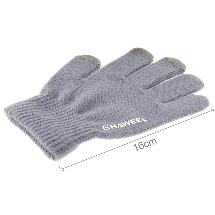 HAWEEL 16cm Three Fingers Touch Screen Gloves + DIY Christmas Decoration for Kids, Christmas Decoration Random Delivery 4 PCS