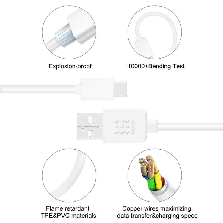 HAWEEL 2m USB-C / Type-C to USB 2.0 Data & Charging Cable