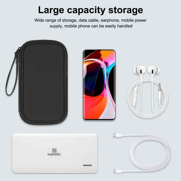 HAWEEL Electronic Organizer Storage Bag for Cellphones, Power Bank, Cables, Mouse, Earphones