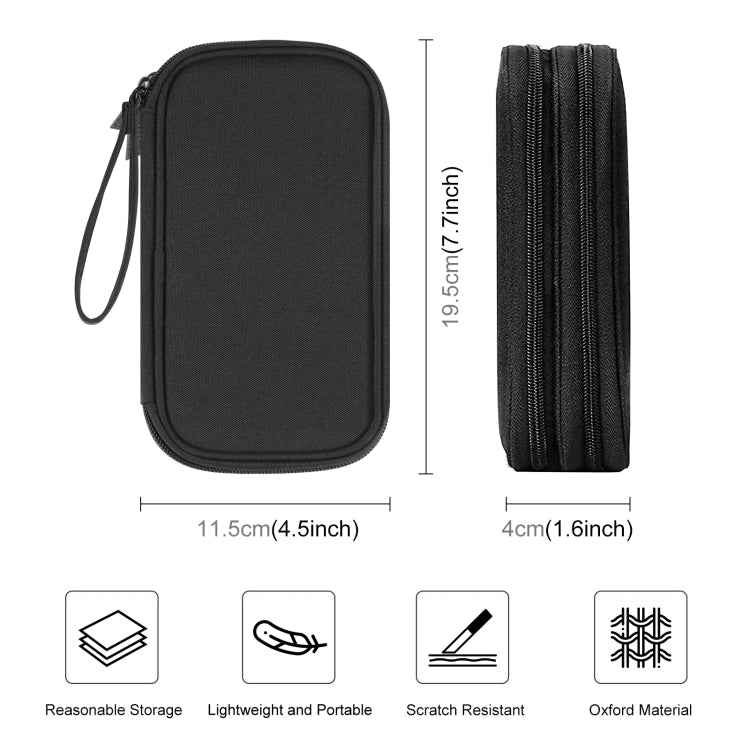 HAWEEL Electronic Organizer Double Layers Storage Bag for Cables, Charger, Power Bank, Phones, Earphones