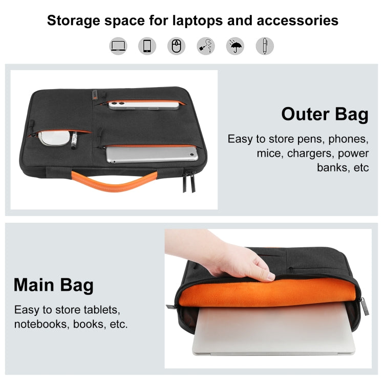HAWEEL 13.0 inch Sleeve Case Zipper Briefcase Laptop Handbag For Macbook, Samsung, Lenovo Thinkpad, Sony, DELL Alienware, CHUWI, ASUS, HP, 13 inch -13.5 inch Laptops, 13.0 inch, 13.0-13.5 inch