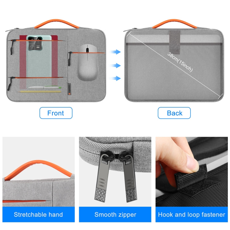 HAWEEL 13.0 inch Sleeve Case Zipper Briefcase Laptop Handbag For Macbook, Samsung, Lenovo Thinkpad, Sony, DELL Alienware, CHUWI, ASUS, HP, 13 inch -13.5 inch Laptops, 13.0-13.5 inch