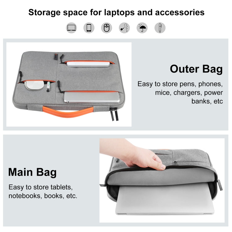 HAWEEL 13.0 inch Sleeve Case Zipper Briefcase Laptop Handbag For Macbook, Samsung, Lenovo Thinkpad, Sony, DELL Alienware, CHUWI, ASUS, HP, 13 inch -13.5 inch Laptops, 13.0-13.5 inch