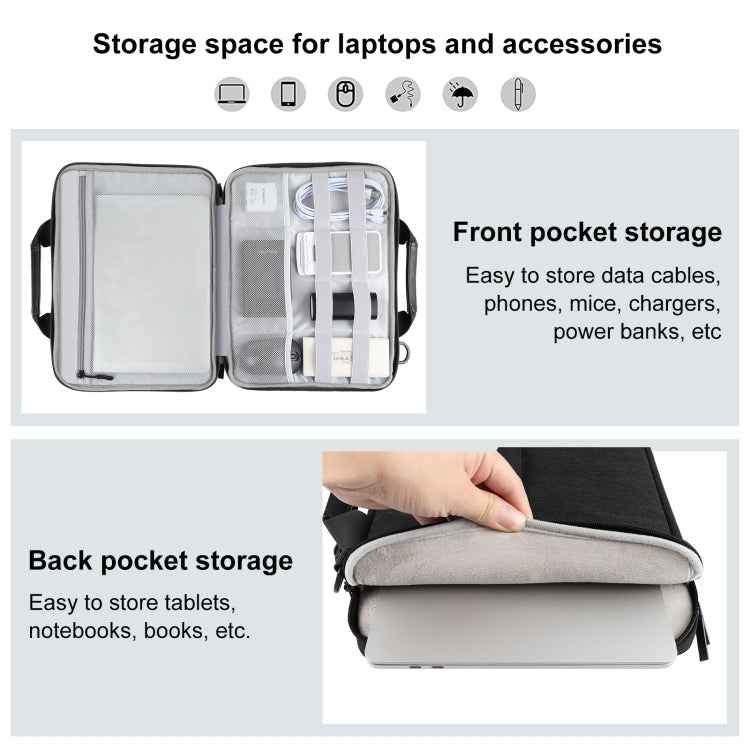 HAWEEL 13.0 inch-14.0 inch Briefcase Crossbody Laptop Bag For Macbook, Lenovo Thinkpad, ASUS, HP