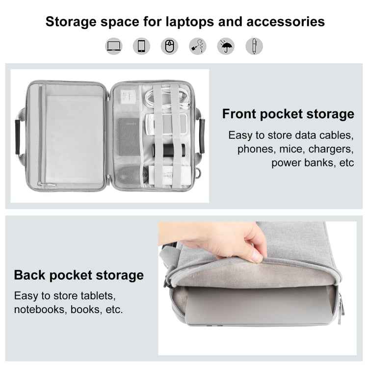 HAWEEL 15.0 inch -16.0 inch Briefcase Crossbody Laptop Bag For Macbook, Lenovo Thinkpad, ASUS, HP