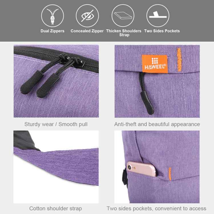 HAWEEL 10L Backpack Colorful Unisex Leisure Sports Chest Pack Travel Bags, Support Anti-theft / Waterproof Function