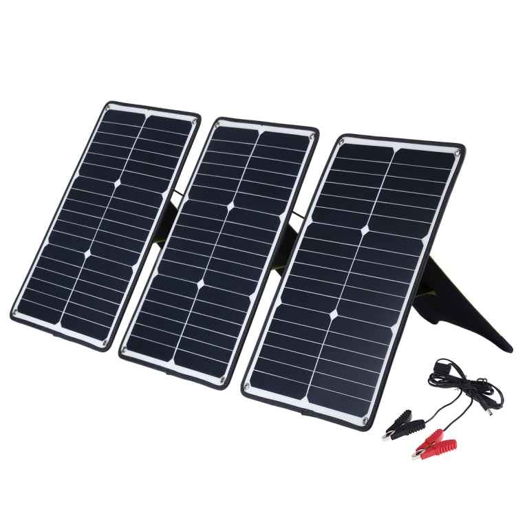 HAWEEL 3 PCS 20W Monocrystalline Silicon Solar Power Panel Charger, with USB Port & Holder & Tiger Clip, Support QC3.0 and AFC