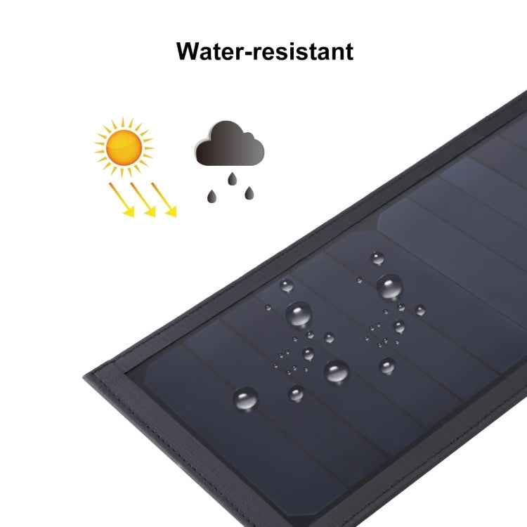 HAWEEL 42W Foldable Umbrella Top Solar Panel Charger with 5V 3.0A Max Dual USB Ports, Support QC3.0 / FCP / SCP/ AFC / SFCP Protocol