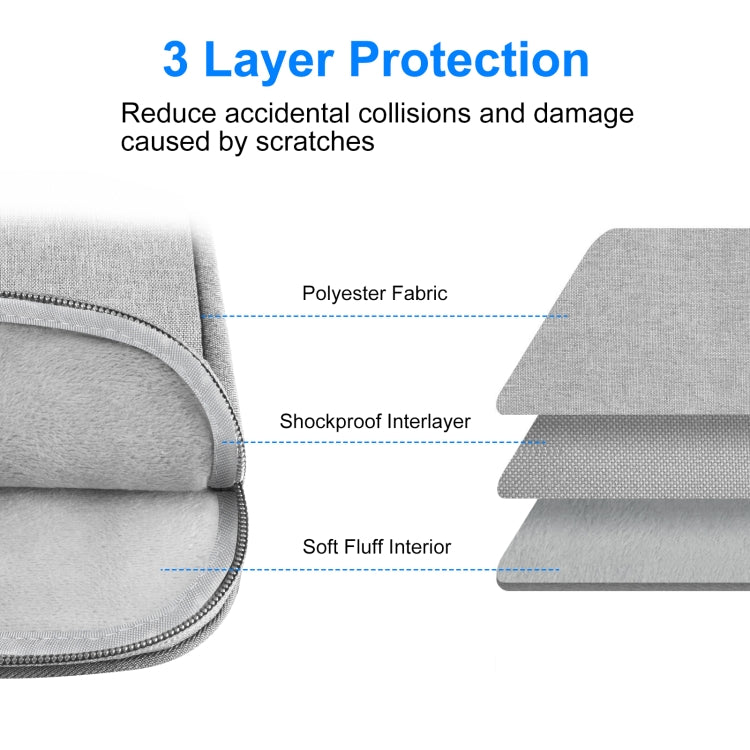 HAWEEL Laptop Sleeve Case Zipper Briefcase Bag with Handle for 14-15 inch Laptop, For 14-15 inch Laptop (with Handle)