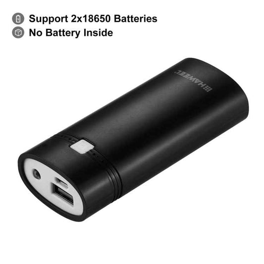 HAWEEL DIY 2x 18650 Battery (Not Included) 5600mAh Power Bank Shell Box with USB Output & Indicator