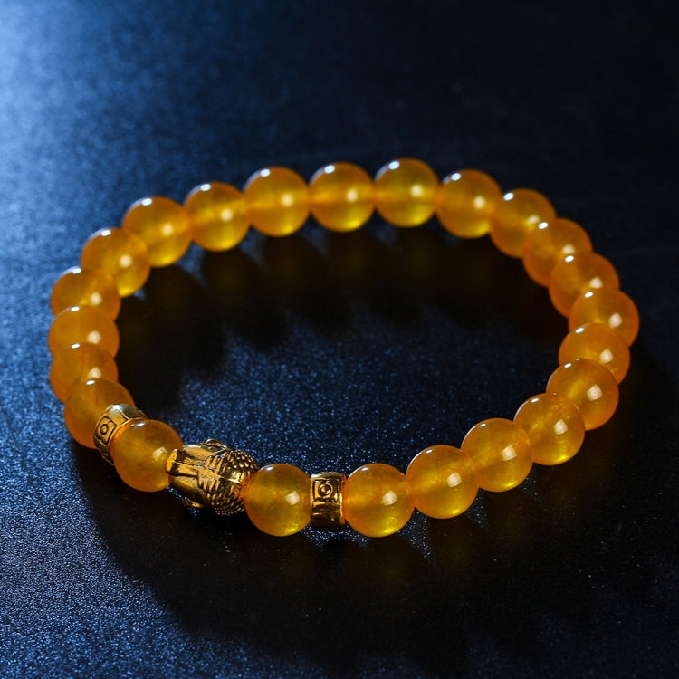 Natural Stone Buddha Head Bracelet