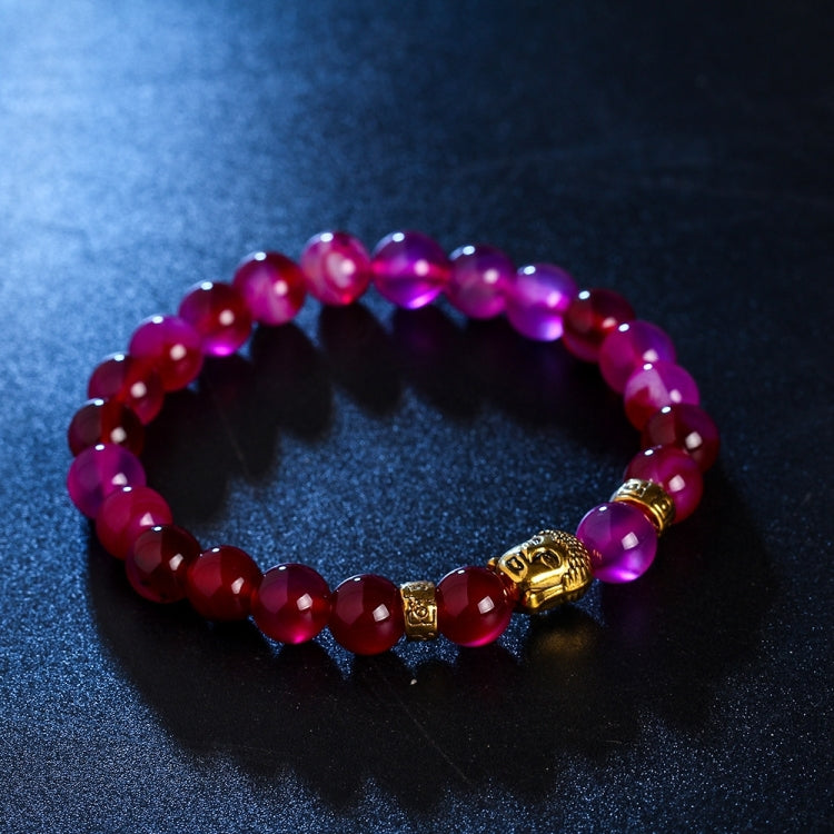 Natural Stone Buddha Head Bracelet
