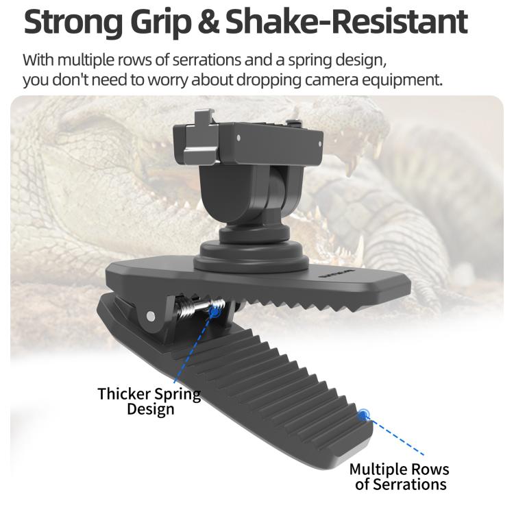 For Insta360 GO Ultra Sunnylife Magnetic Quick-Release Backpack Clip Action Camera Clamp Vertical-Horizontal Mount, For Insta360 GO Ultra