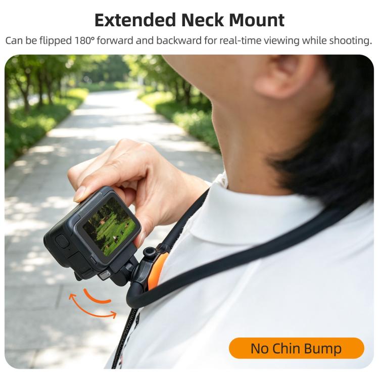 Sunnylife Magnetic POV Neck Mount Hand Free Video Vlog Neck Adjustable Selfie Holder with Body Strap For Insta360 X4 Air / X5 / Ace Pro 2 / 1 / Ace, For Insta360 X4 Air / X5 / Ace Pro 2 / 1 / Ace