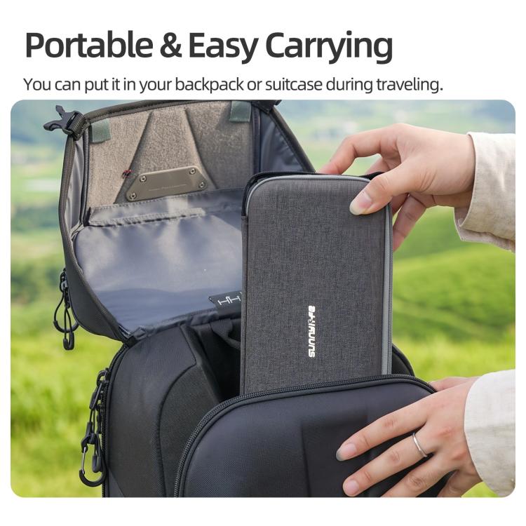 For Insta360 X6 Sunnylife Portable Carrying Protective Bag Essentials Bundle Case, Essentials Bundle Bag
