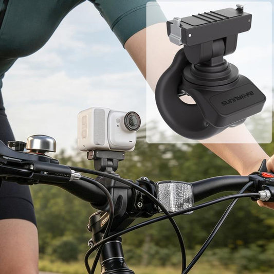 For Insta360 GO Ultra Sunnylife Magnetic Quick-Release Flexible Mount Series 360 Strap Wrap Band Mount Bike Tube Clip Holder, For Insta360 GO Ultra