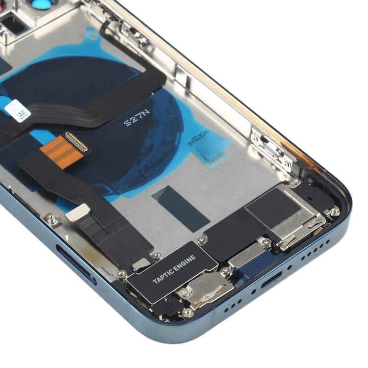 Battery Back Cover Assembly (with Side Keys & Speaker Ringer Buzzer & Motor & Camera Lens & Card Tray & Power Button + Volume Button + Charging Port & Wireless Charging Module) for iPhone 12 Pro, For iPhone 12 Pro(Blue), For iPhone 12 Pro(White)�������...