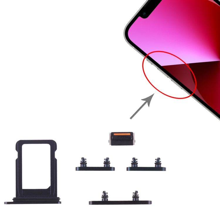 SIM Card Tray + Side Keys for iPhone 13(Starlight), For iPhone 13