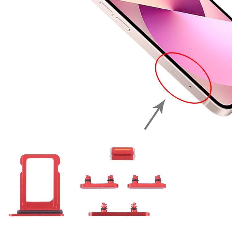 SIM Card Tray + Side Keys for iPhone 13 Mini(Midnight), For iPhone 13 Mini