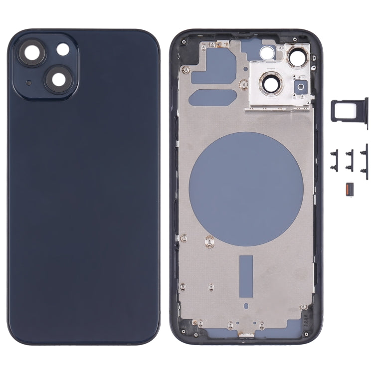 Back Housing Cover with SIM Card Tray & Side  Keys & Camera Lens for iPhone 13, For iPhone 13(with SIM Card Tray & Side Keys), For iPhone 13(with Card Tray & Side Keys), For iPhone 13