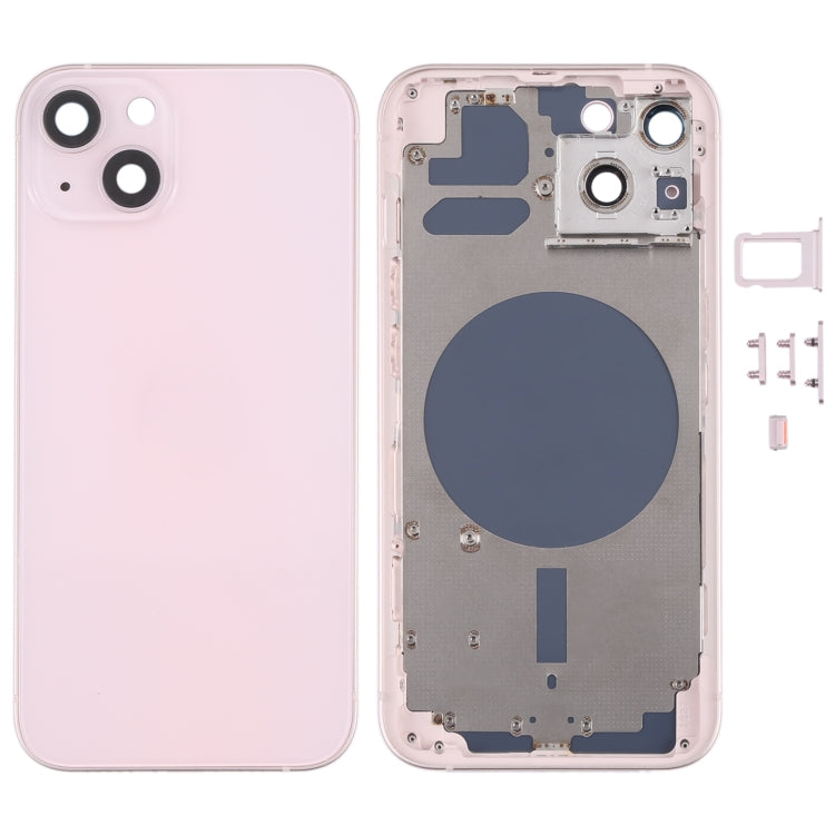 Back Housing Cover with SIM Card Tray & Side  Keys & Camera Lens for iPhone 13, For iPhone 13(with SIM Card Tray & Side Keys), For iPhone 13(with Card Tray & Side Keys), For iPhone 13
