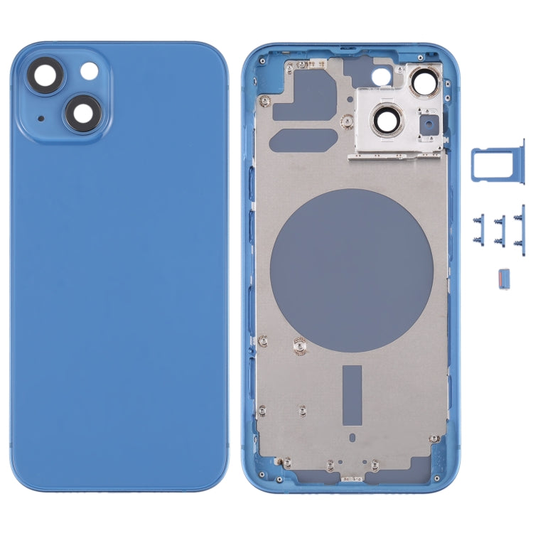 Back Housing Cover with SIM Card Tray & Side  Keys & Camera Lens for iPhone 13, For iPhone 13(with SIM Card Tray & Side Keys), For iPhone 13(with Card Tray & Side Keys), For iPhone 13