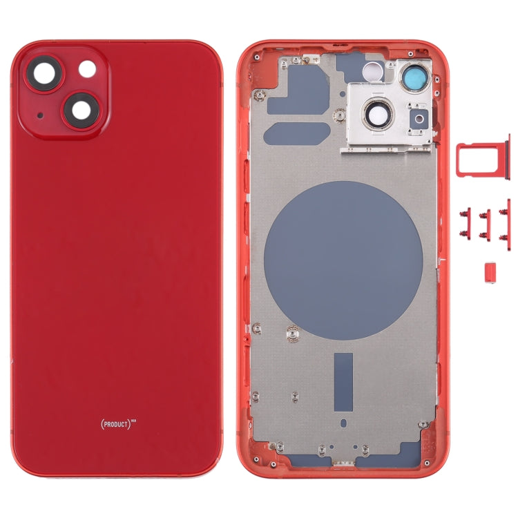 Back Housing Cover with SIM Card Tray & Side  Keys & Camera Lens for iPhone 13, For iPhone 13(with SIM Card Tray & Side Keys), For iPhone 13(with Card Tray & Side Keys), For iPhone 13