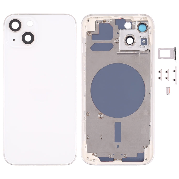 Back Housing Cover with SIM Card Tray & Side  Keys & Camera Lens for iPhone 13, For iPhone 13(with SIM Card Tray & Side Keys), For iPhone 13(with Card Tray & Side Keys), For iPhone 13