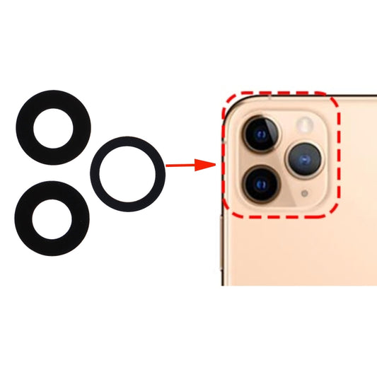 3 PCS / Set Back Camera Lens for iPhone 11 Pro, For iPhone 11 Pro