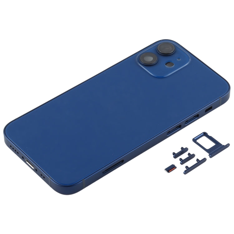 Back Housing Cover with SIM Card Tray & Side  Keys & Camera Lens for iPhone 12 mini(Green)