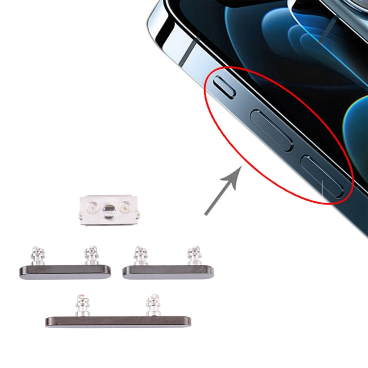 Botón de encendido y botón de control de volumen para iPhone 12 Pro Max, para iPhone 12 Pro Max