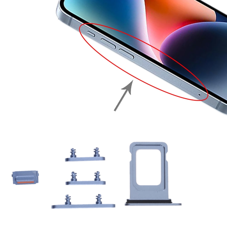 SIM Card Tray + SIM Card Tray + Side Keys for iPhone 14 Plus, For iPhone 14 Plus