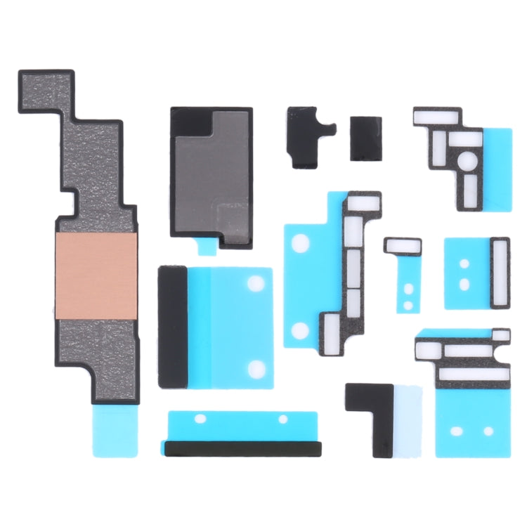 For iPhone 14 10pcs Mainboard Sponge Foam Pads + Heat Sink Graphite Sticker, For iPhone 14