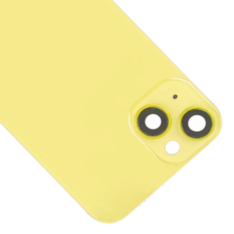 For iPhone 14 Plus Glass Battery Back Cover with Flash Bracket + Wireless Charging Module