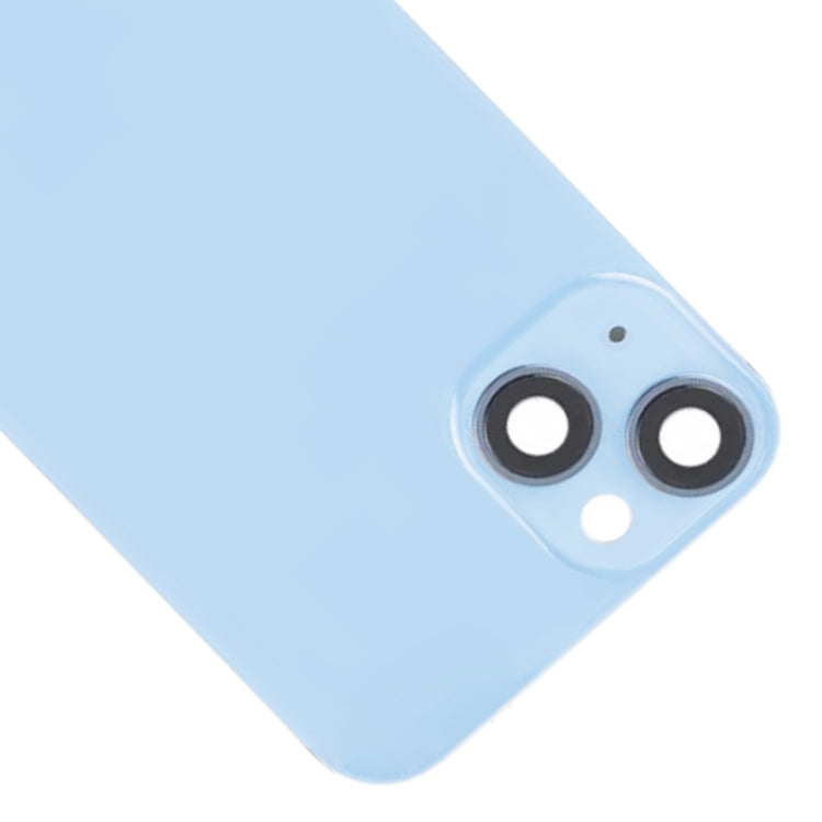 For iPhone 14 Glass Battery Back Cover with Flash Bracket + Wireless Charging Module