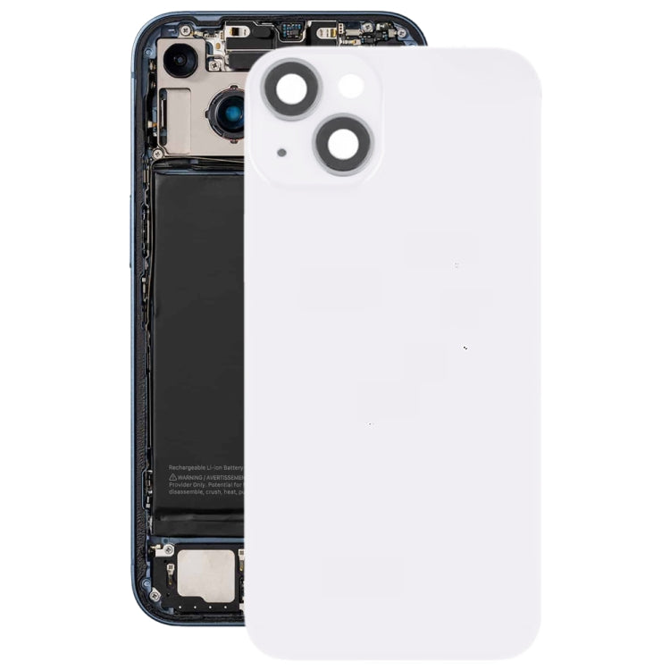 For iPhone 14 Glass Battery Back Cover with Flash Bracket + Wireless Charging Module, For iPhone 14