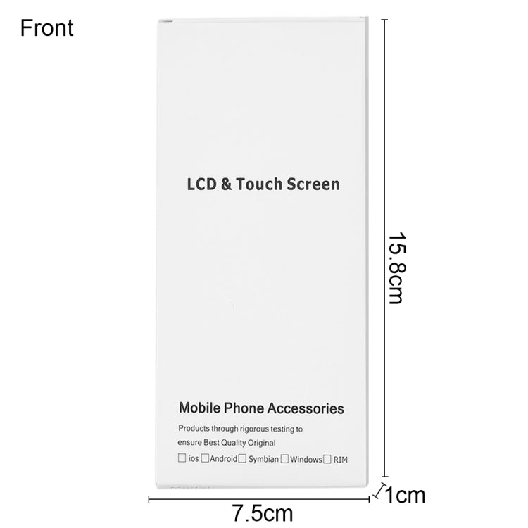 50 PCS Cardboard Packaging White Box for iPhone 5 LCD Screen, Packaging Box for i5