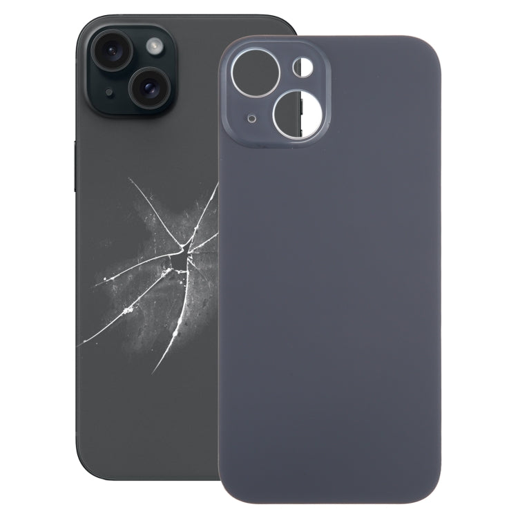 Easy Replacement Big Camera Hole Glass Back Battery Cover for iPhone 15, For iPhone 15(Not Disassemble)