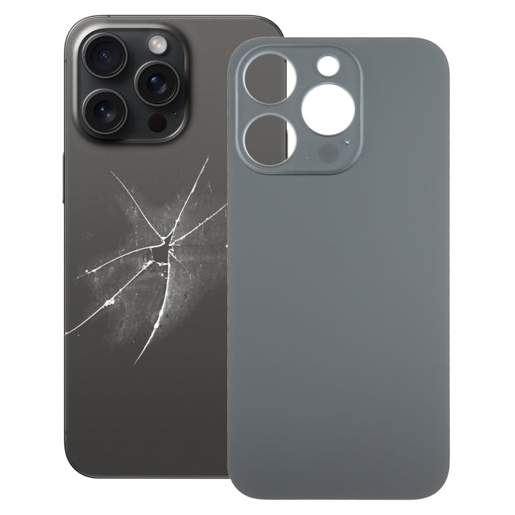 For iPhone 15 Pro Easy Replacement Big Camera Hole Glass Back Battery Cover, For iPhone 15 Pro(Not Disassemble)