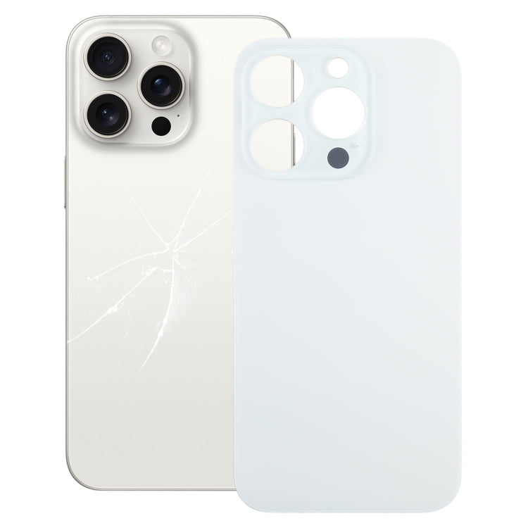 For iPhone 15 Pro Easy Replacement Big Camera Hole Glass Back Battery Cover, For iPhone 15 Pro(Not Disassemble)