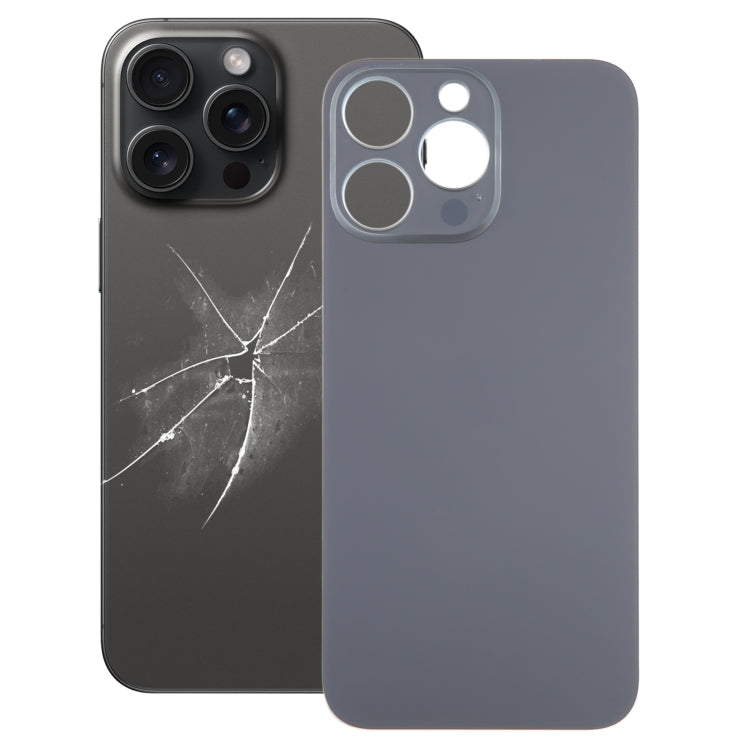 For iPhone 15 Pro Max Easy Replacement Big Camera Hole Glass Back Battery Cover, For iPhone 15 Pro Max(Not Disassemble)