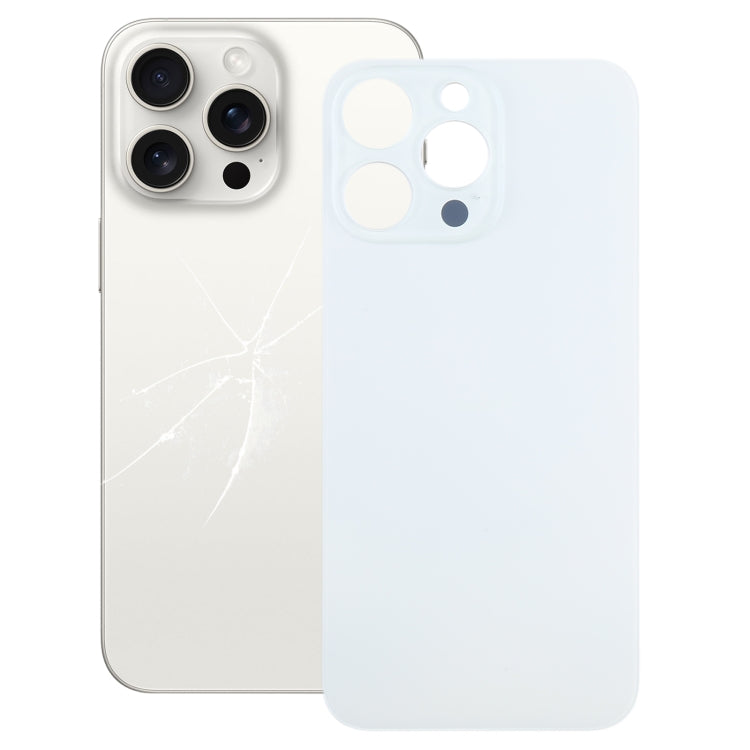 For iPhone 15 Pro Max Easy Replacement Big Camera Hole Glass Back Battery Cover, For iPhone 15 Pro Max(Not Disassemble)
