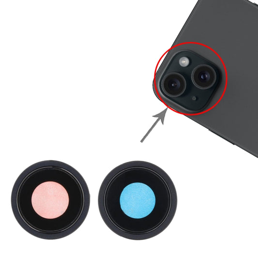 For iPhone 15 / 15 Plus 1set Camera Lens Cover, For iPhone 15 / 15 Plus, For iPhone 15 / 15 Plus (Pink), For iPhone 15 / 15 Plus(Green), For iPhone 15 / 15 Plus(Blue)