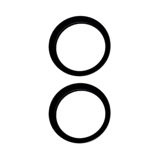 For iPhone 15 / 15 Plus 2pcs/set Rear Camera Glass Lens Metal Outside Protector Hoop Ring, For iPhone 15 / 15 Plus