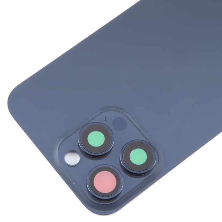 For iPhone 15 Pro Glass Battery Back Cover with Camera Lens Cover, For iPhone 15 Pro(with Camera Cover)