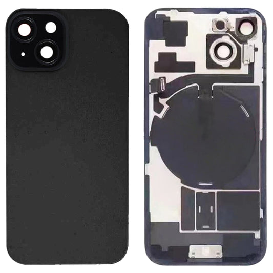 For iPhone 15 Glass Battery Back Cover with Flash Bracket + Wireless Charging Module, For iPhone 15