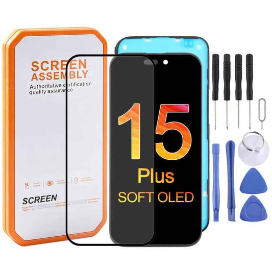 HXL Soft OLED Screen For iPhone 15 Plus
