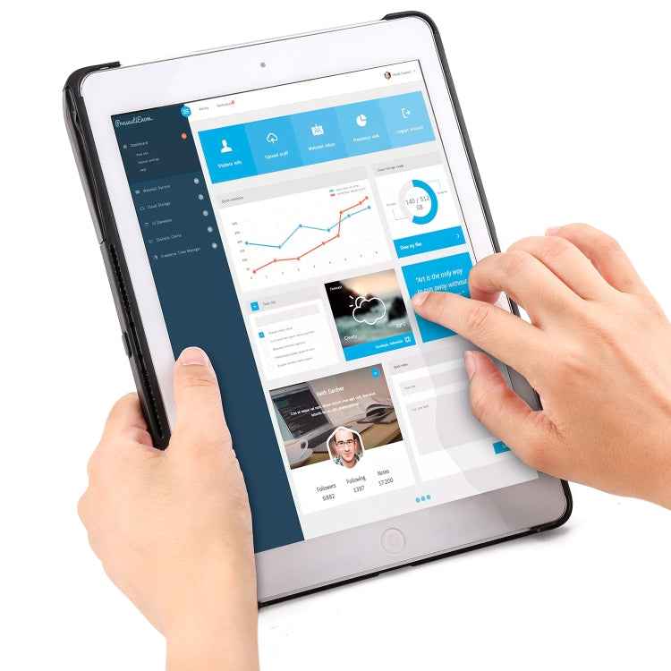 F611 Detachable Colorful Backlight Aluminum Backplane Wireless Bluetooth Keyboard Tablet Case for iPad Air 2 / 9.7 (2018) / 9.7 inch (2017) / Air / Pro 9.7 inch